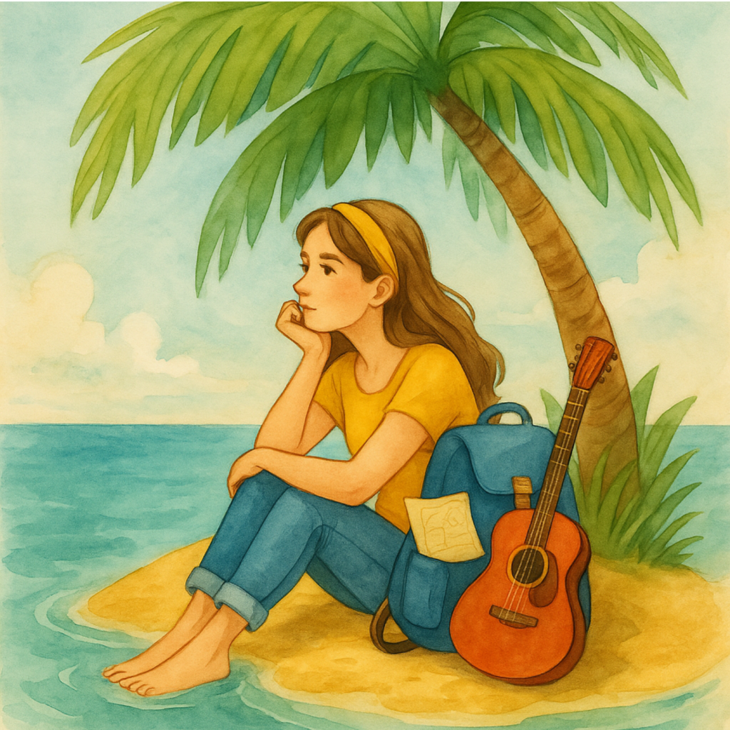 Einsame Insel frau